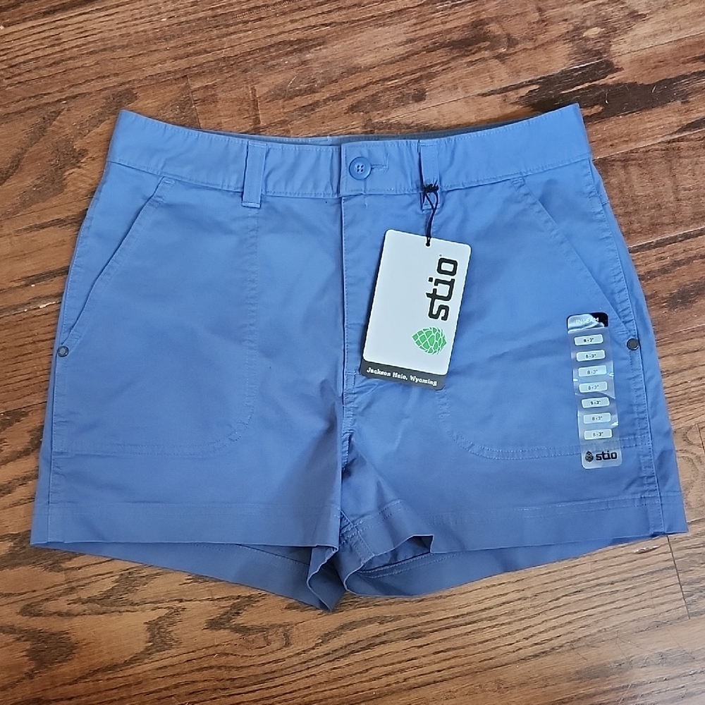 Stio Women's Blue Cargo Shorts